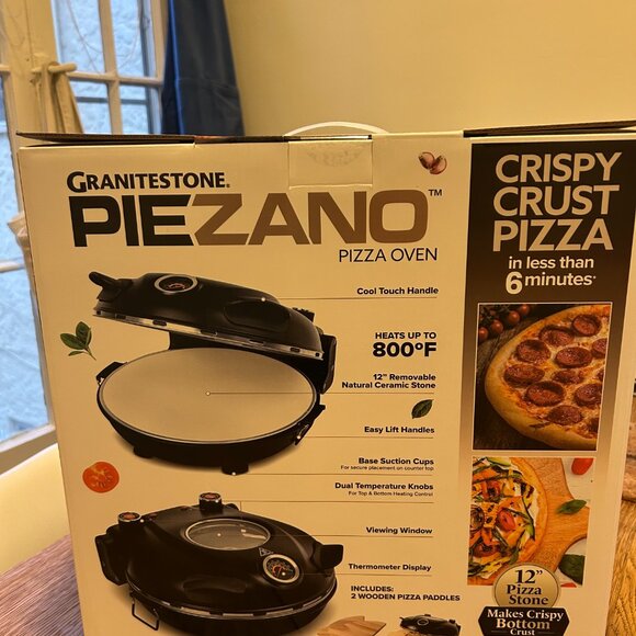NWT GraniteStone Piezano Electric Pizza Oven - Picture 4 of 7